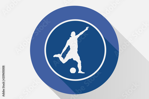 Icono azul de jugadores de fútbol.
