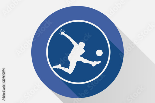 Icono azul de jugadores de fútbol.