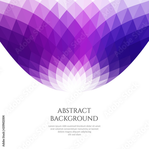 Abstract background with geometric waves. Space for text.
