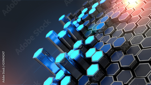 Abstract Security Technology Background photo