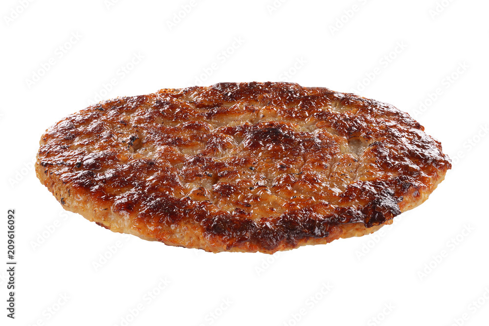 Hamburger patty isolated Stock Photo Adobe Stock