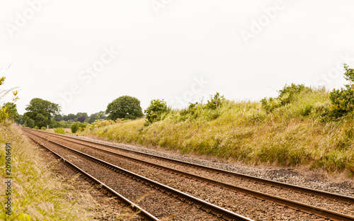 Railway Track.  A railway track in northern England.