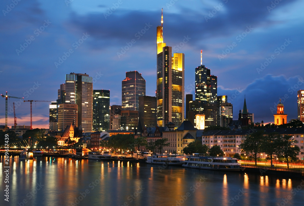Panoramic view of Frankfurt am Main. Germany Panoramic view of Frankfurt am Main. Germany
