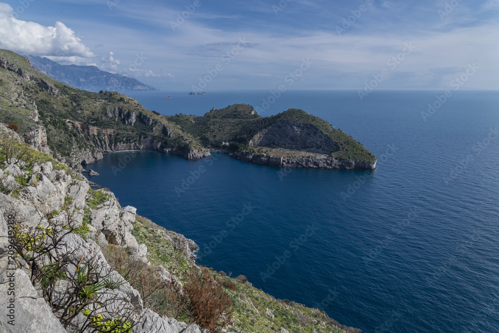 Area naturale Baia di Ieranto - Campania - Italia