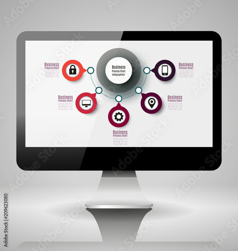 Wallpaper Mural world map illustration Torontodigital.ca