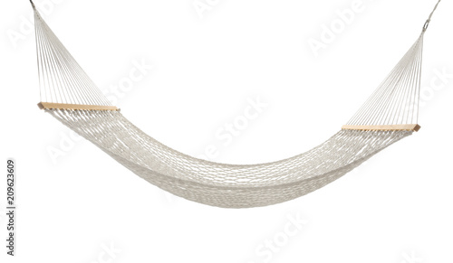 Comfortable hammock on white background photo