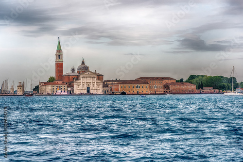 Scenic view of St George Church and Island, Venice, Italy