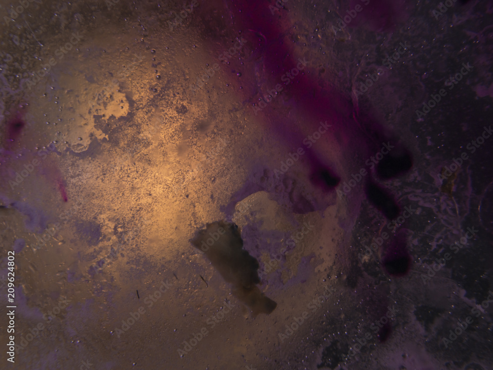 Fototapeta premium chemical experiment with paints