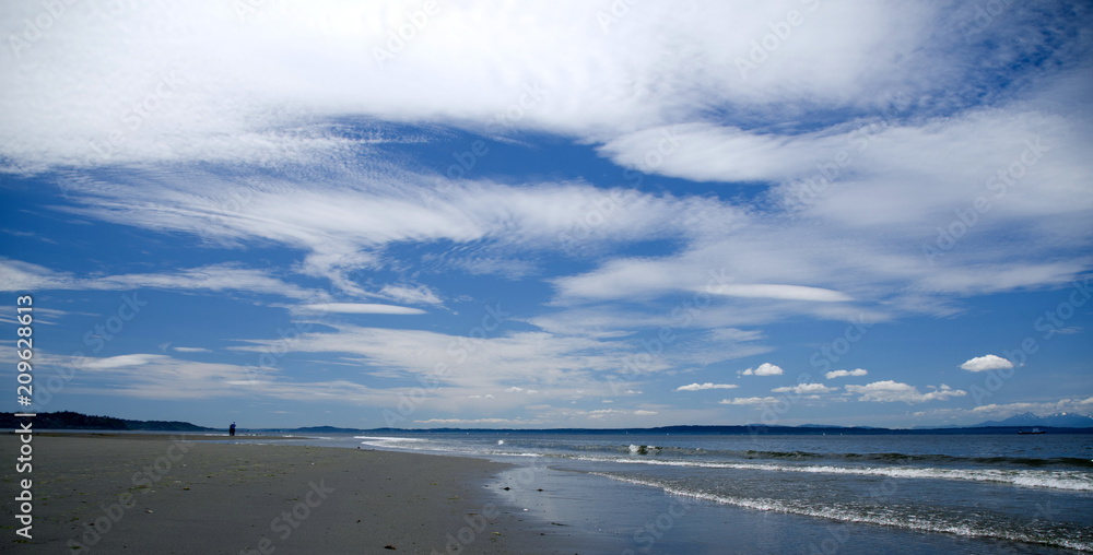 Cirrocumulus clouds over Puget Sound - 6