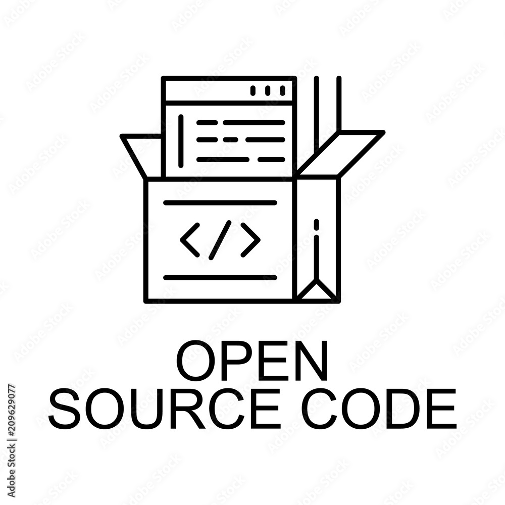 open-source-code-icon-element-of-web-development-signs-with-name-for