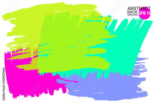 artistic backdrop, vector with brush strokes, brush paint look background with colorful hand painted stains