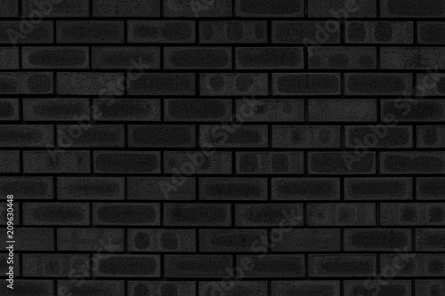 Black brick wall pattern and background