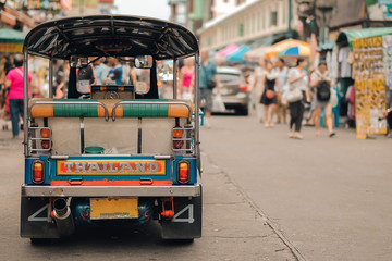Keuken achterwand Bangkok Tuktuk op Khao San Road  © Jo Panuwat D