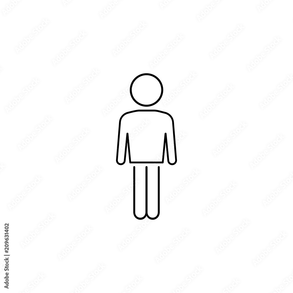 human icon. Element of business icon for mobile concept and web apps. Thin line human icon can be used for web and mobile human icon. Element of business icon for mobile concept and web apps. Thin line human icon can be used for web and mobile