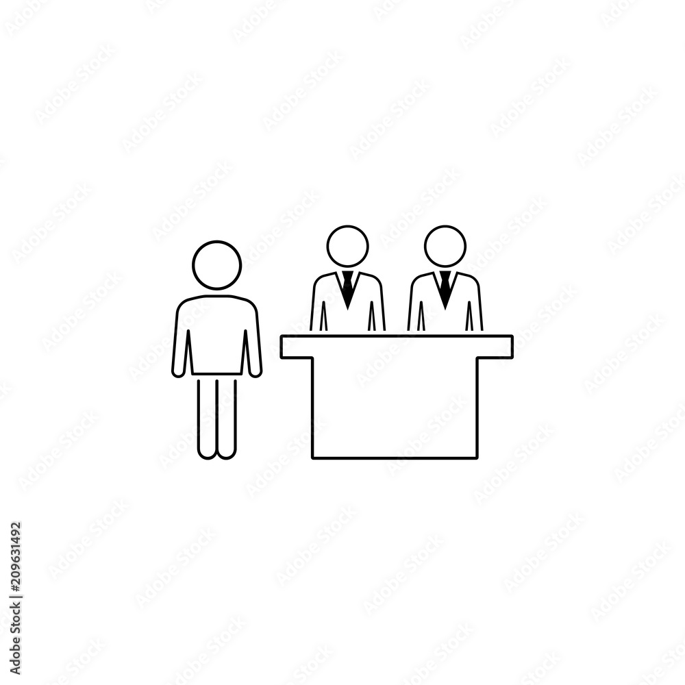 client icon. Element of business icon for mobile concept and web apps. Thin line client icon can be used for web and mobile client icon. Element of business icon for mobile concept and web apps. Thin line client icon can be used for web and mobile