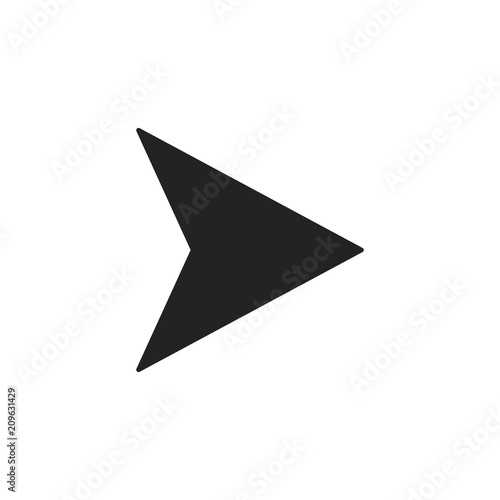 Arrow Icon in trendy flat style isolated. Arrow symbol for your web site design, logo, app, UI. Vector illustration
