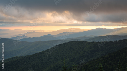 Mountain sunset at Clingman's Dome, Tennessee