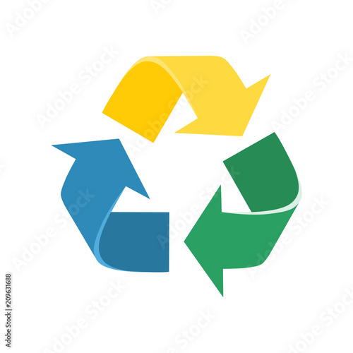 Free Download Recycle sign. Vector illustration. - GFXLoad