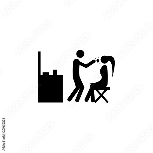 visagiste icon. Element of people at work icon for mobile concept and web apps. Detailed visagiste icon can be used for web and mobile