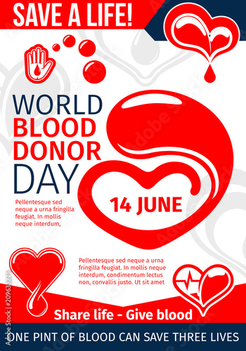 Donate Blood and Save Life medical banner design