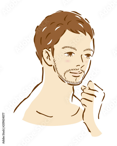 男性　ひげ　身だしなみ　手入れ