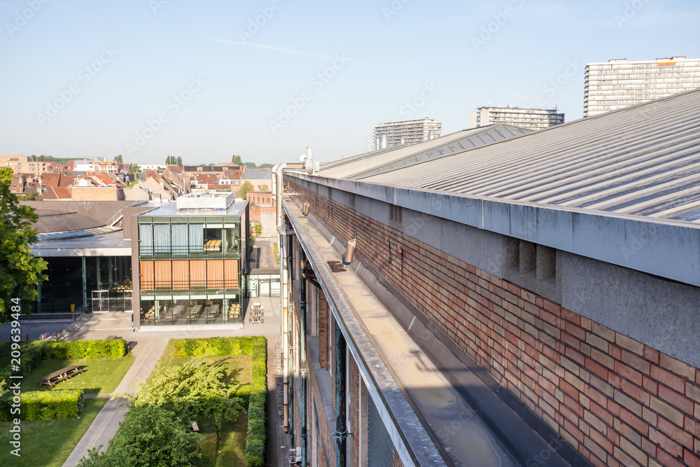 roof of a high-rise building