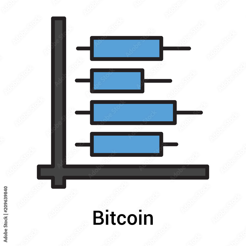 Bitcoin icon vector sign and symbol isolated on white background, Bitcoin logo concept