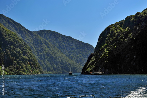 Fiord Milford Sound in New Zealand
