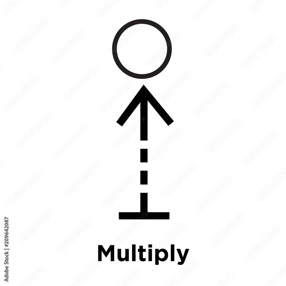 Multiply icon vector sign and symbol isolated on white background, Multiply logo concept Multiply icon vector sign and symbol isolated on white background, Multiply logo concept