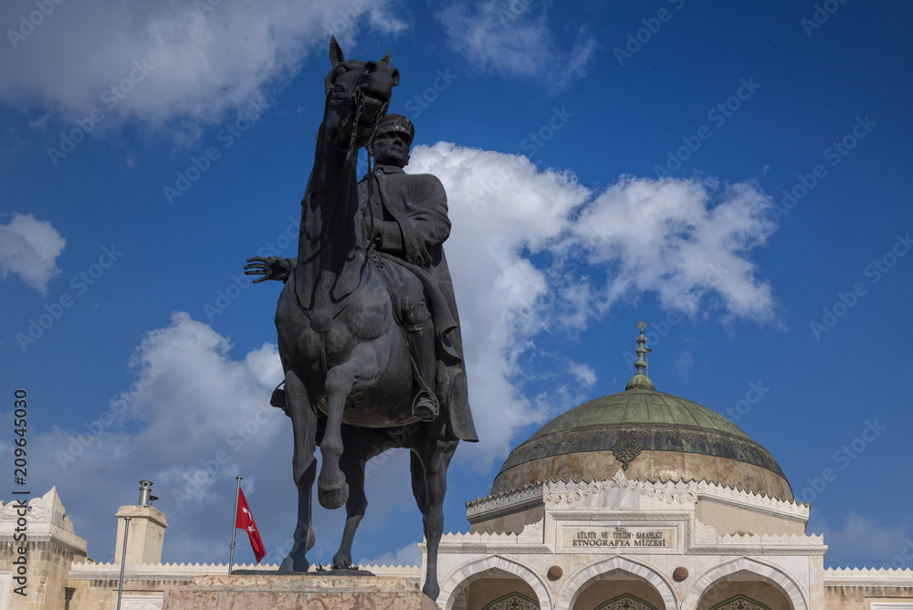 Ataturk Mausoleum and behind of Historical Building