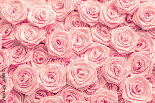 Wedding roses background. Light pink roses  decoration of the wedding party  delicate bride and bridesmaids texture