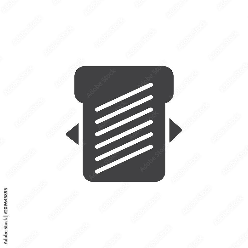 Sandwich top view vector icon. filled flat sign for mobile concept and web design. Fast food simple solid icon. Symbol, logo illustration. Pixel perfect vector graphics Sandwich top view vector icon. filled flat sign for mobile concept and web design. Fast food simple solid icon. Symbol, logo illustration. Pixel perfect vector graphics