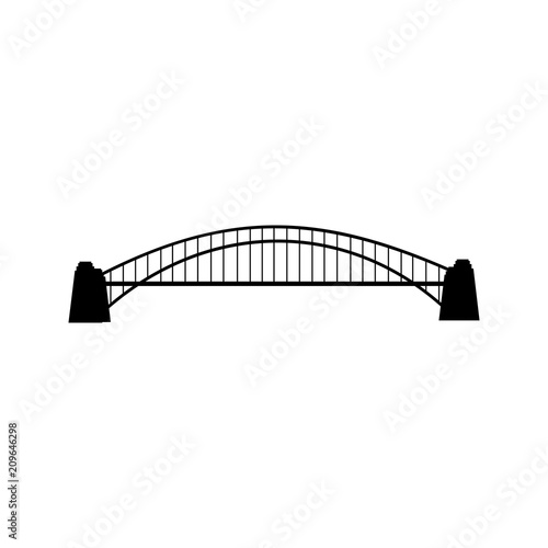 Bridge silhouette illustration