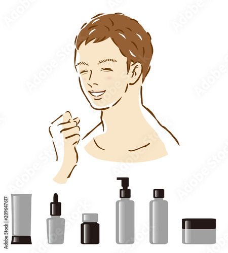 男性　スキンケア　基礎化粧品