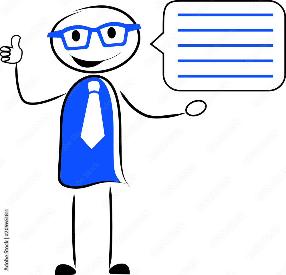 Stick Figure Replying Feedback Talking Speech Speaking Character Icon Stick Figure Stock ...