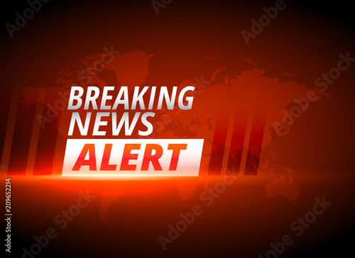 breaking news alert background in red theme