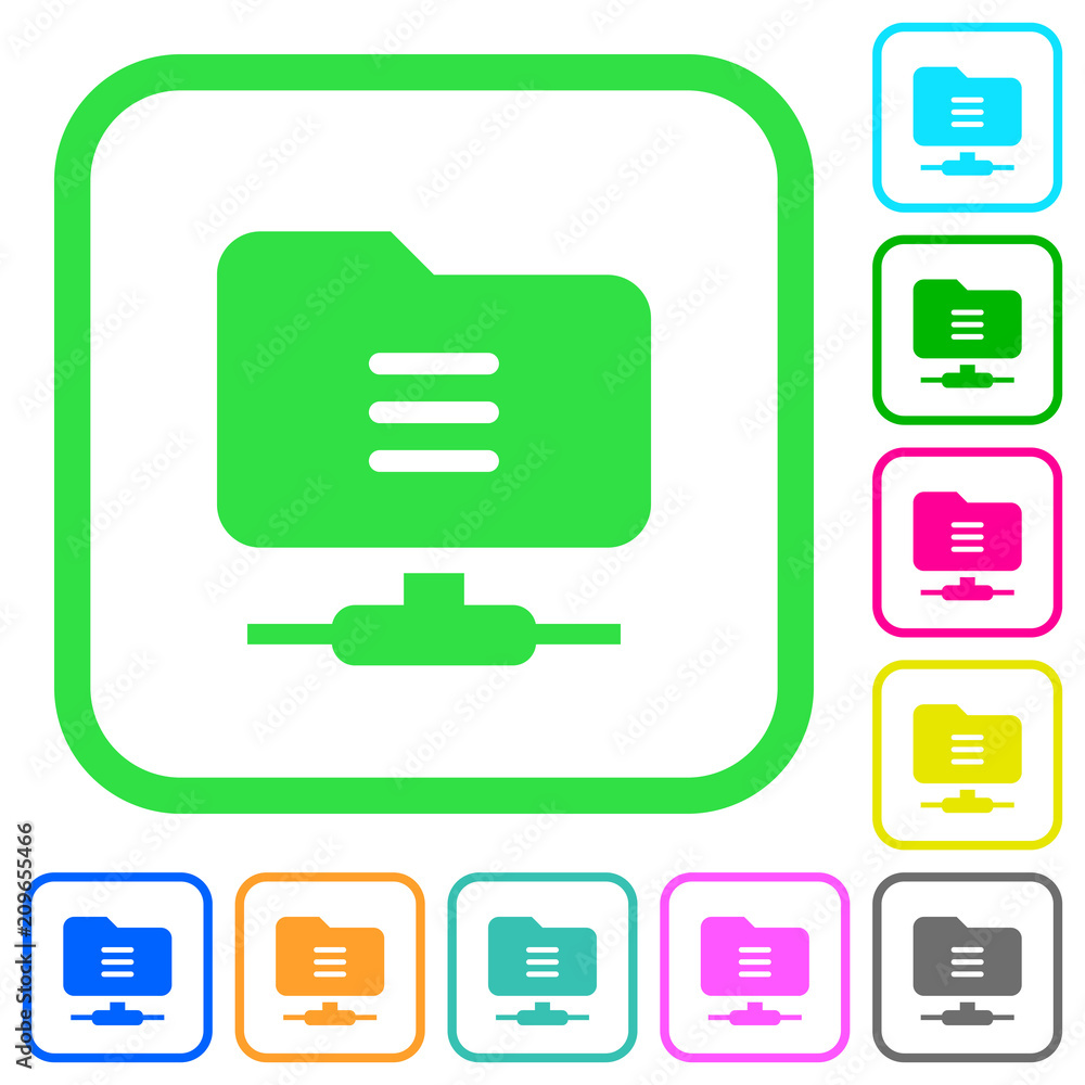 FTP options vivid colored flat icons FTP options vivid colored flat icons