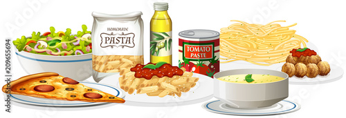A Set of Italian Cuisine