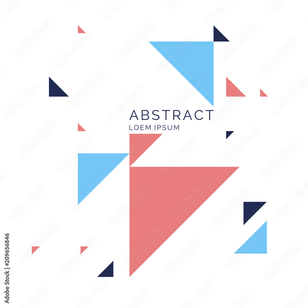 Abstract geometric background with triangles in a flat, minimalistic style. Abstract geometric background with triangles in a flat, minimalistic style.