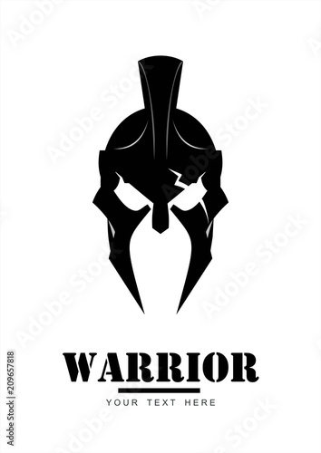 warrior logo, trojan mascot, sparta centurion
