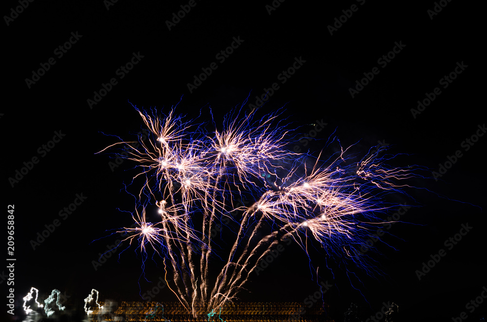Abstract fireworks