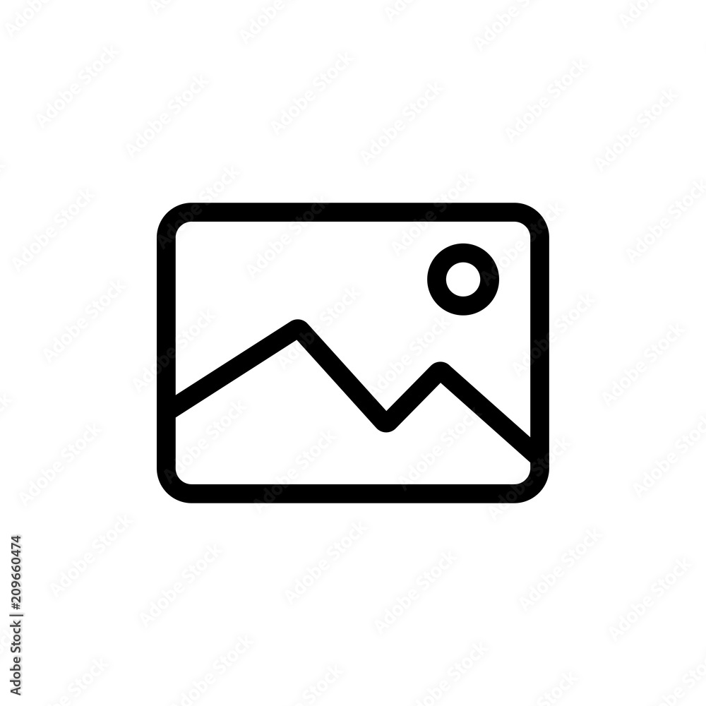 Picture vector icon, image symbol. Simple illustration for web or mobile app Picture vector icon, image symbol. Simple illustration for web or mobile app
