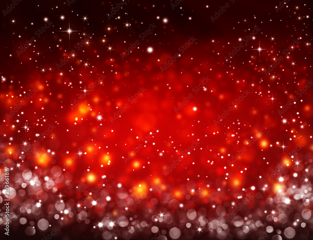 elegant red festive background with stars