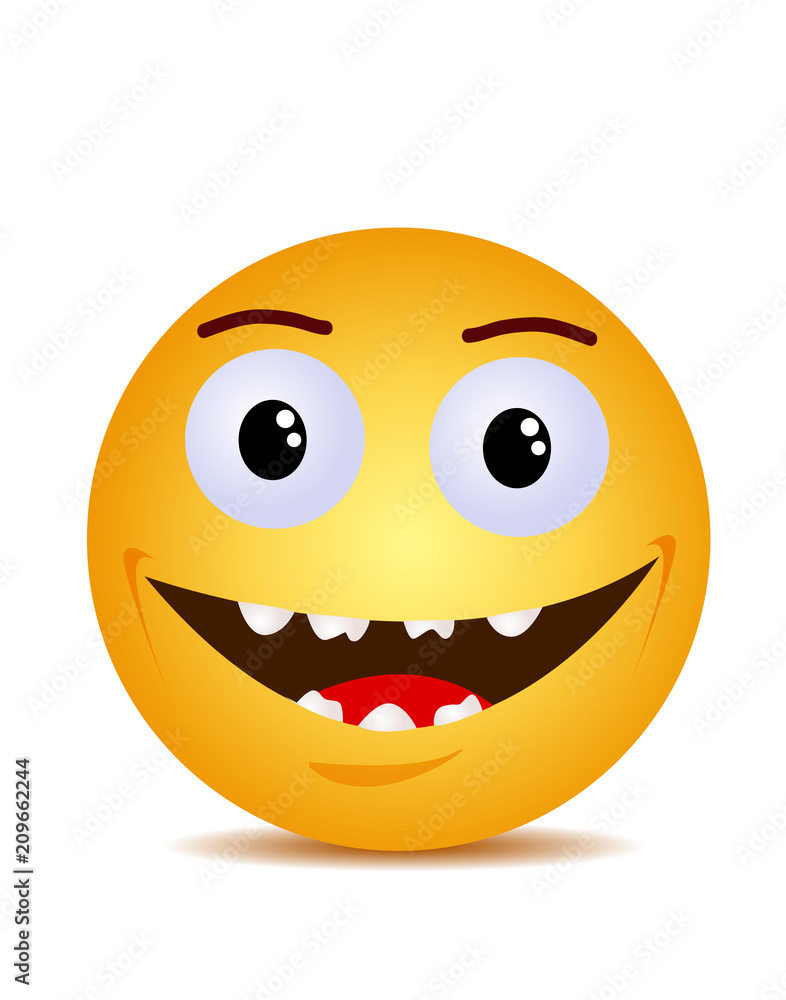 Modern yellow laughing happy smile Modern yellow laughing happy smile
