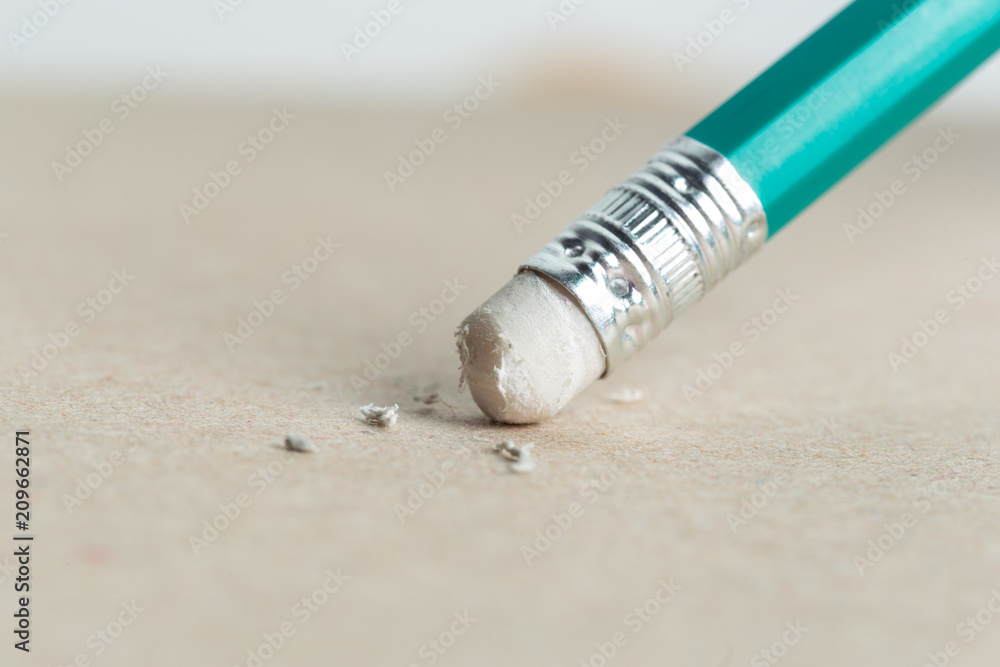 Obraz premium Pencil for writing and eraser