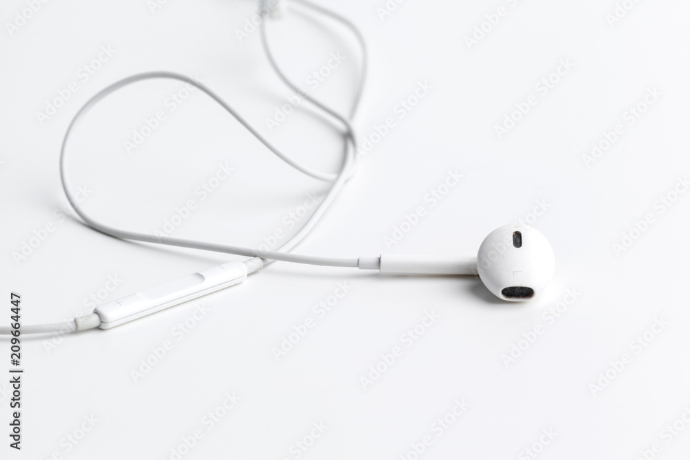 concept of digital music Headphones isolated concept of digital music Headphones isolated