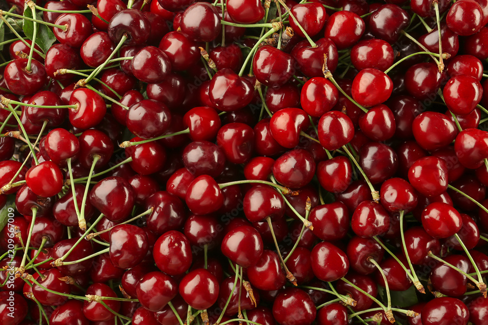 Tasty cherries as background Tasty cherries as background