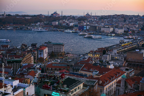evening view in Istanbul