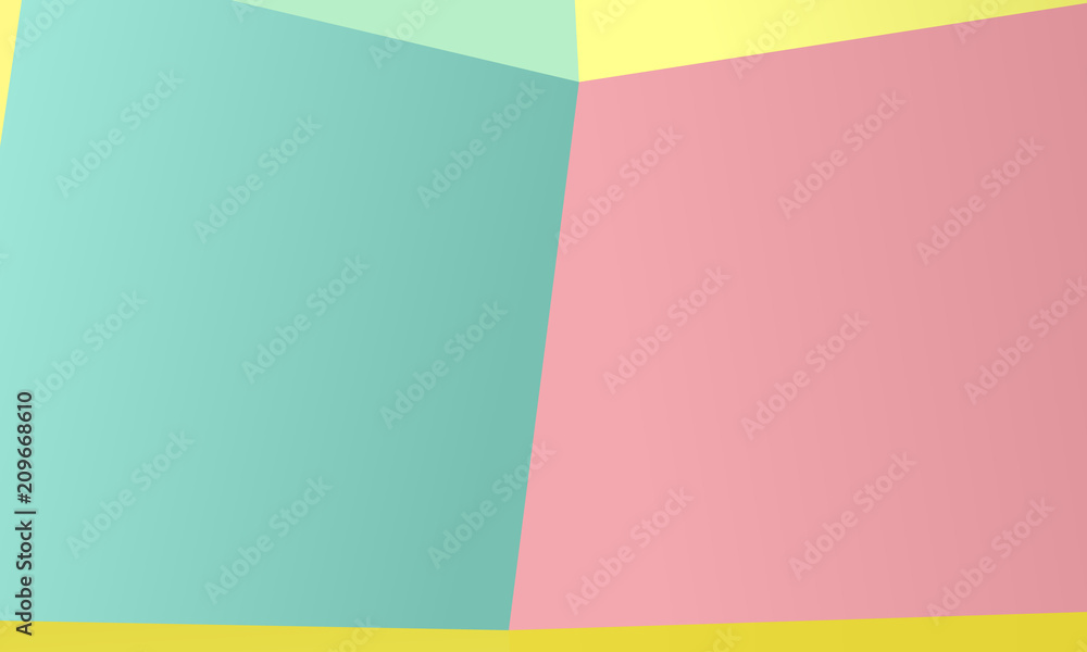 Fototapeta premium Colored paper pattern. A combination of irregular geometric shapes. Vector illustration.