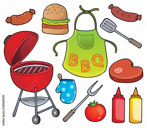 Barbeque theme set 1